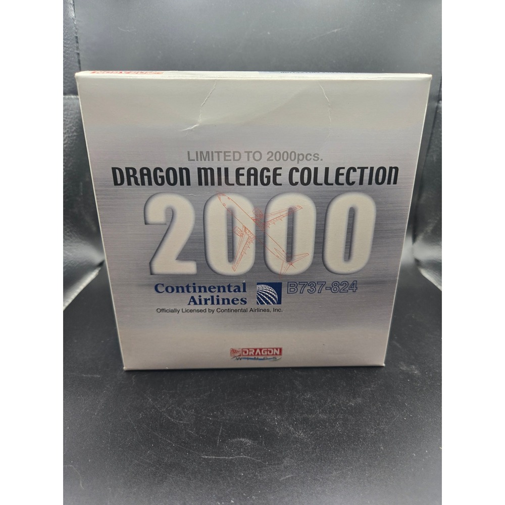Dragon Wings Mileage Collection 2000 Continental Airlines B737-824 Limited Ed